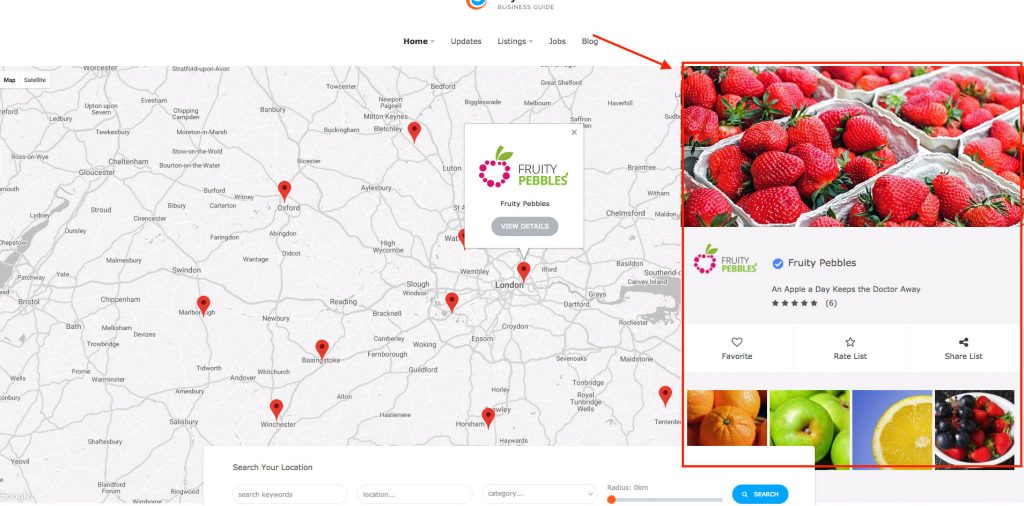 Map Sidebar in Global Map WYZI Documentation